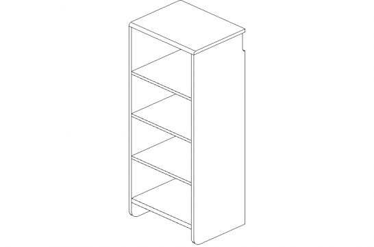 White 18" Shelf and Hang Half Cabinet